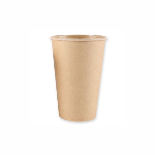 Kaffeebecher Kraft/PE braun Ø9,0cm 0,4L/16oz - Pappbecher to go